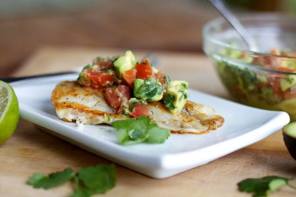 Grilled Grouper with Avocado Salad