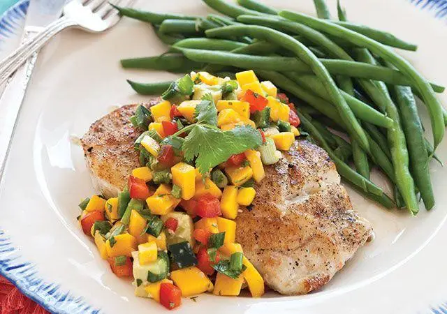 Grilled Grouper with Mango Salsa