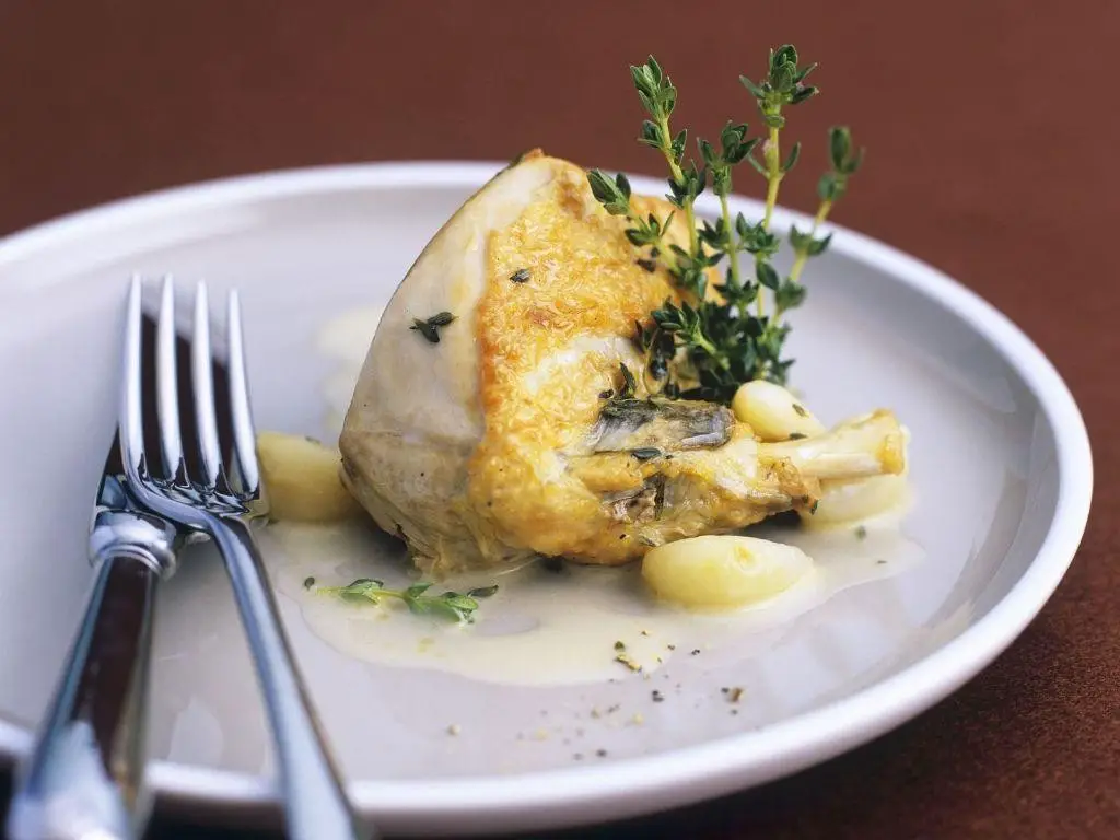 Grilled Guinea Fowl with Lemon and Garlic