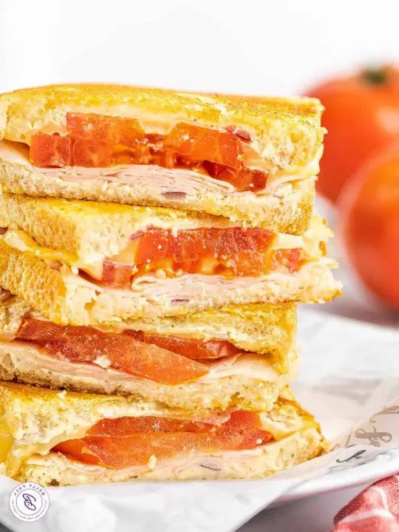 Grilled Muenster Cheese and Tomato Sandwich