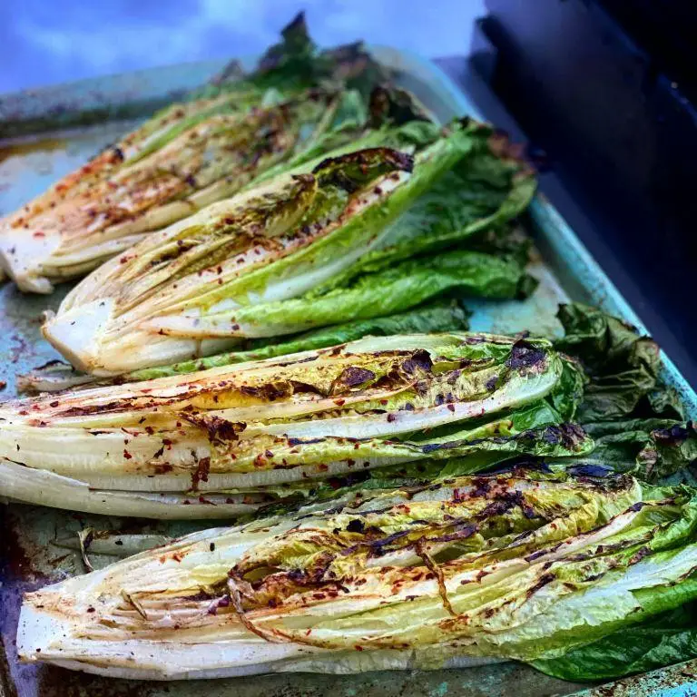 Grilled Romaine Lettuce with Parmesan