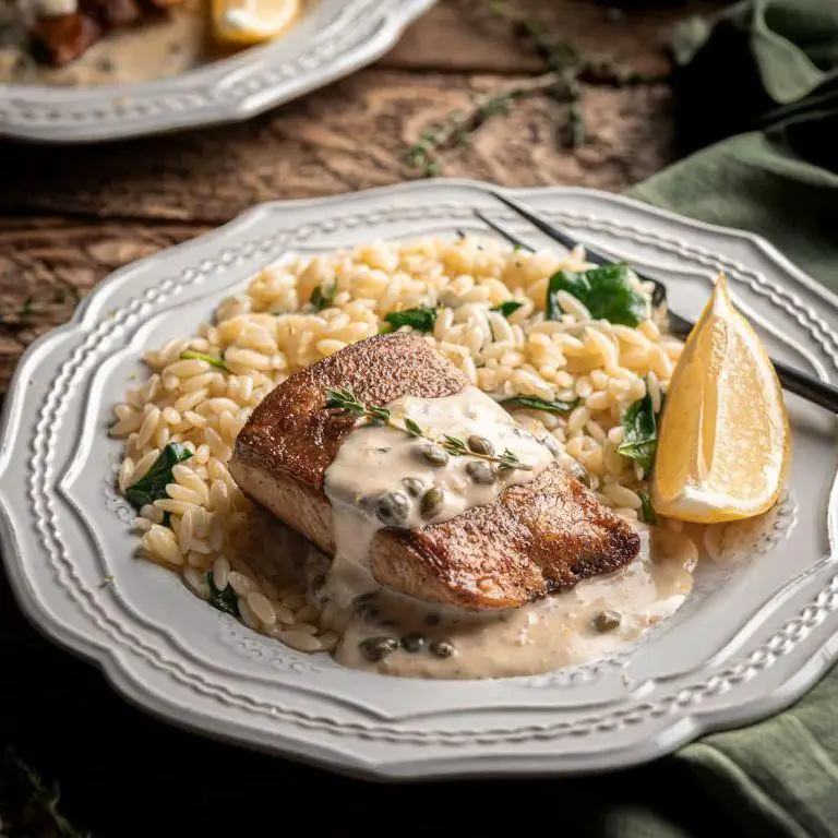 Grilled Yellowtail with Lemon Butter Sauce