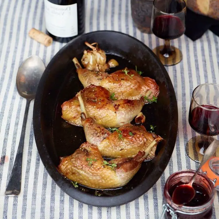 Guinea Fowl Legs with Honey Mustard