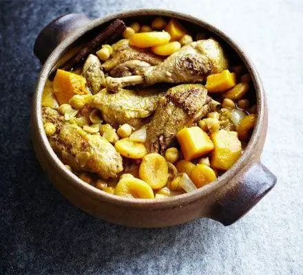 Guinea Fowl Tagine with Apricots