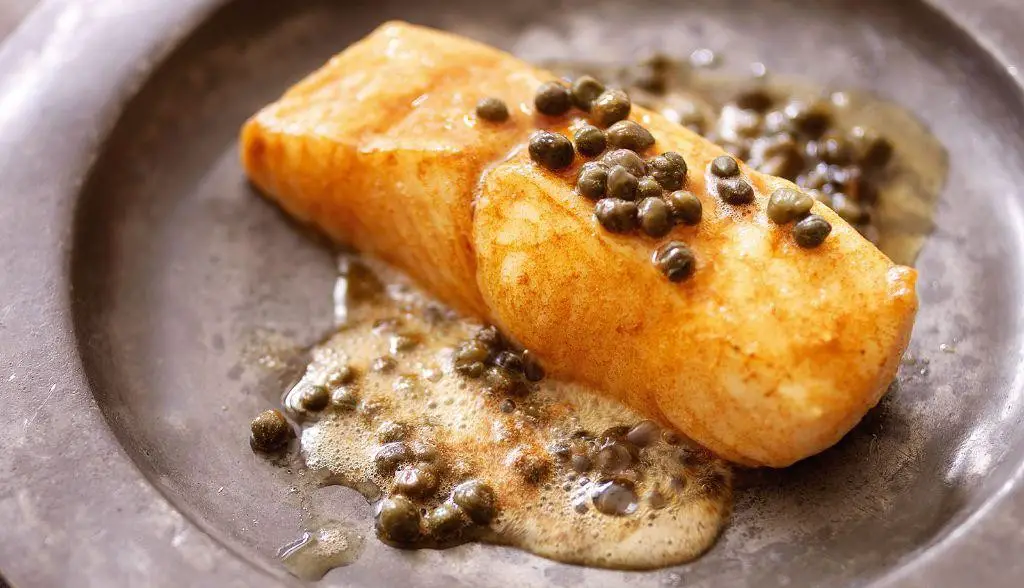 Halibut with Brown Butter and Capers