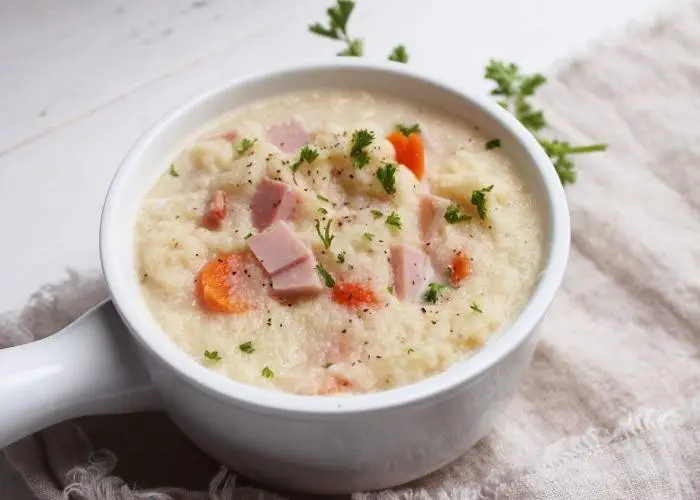 Ham and Cauliflower Soup