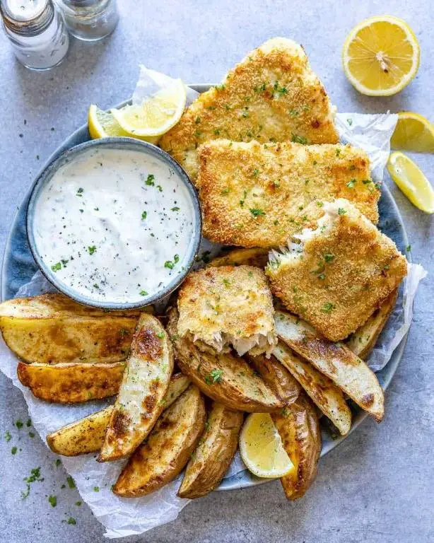 Healthy Air Fryer Fish and Chips