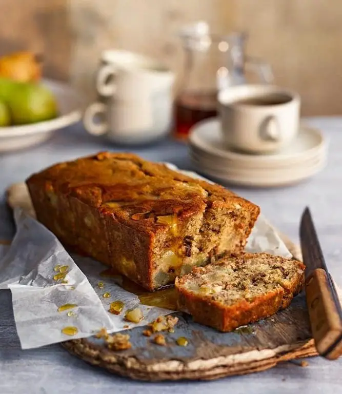 Healthy Pear and Banana Bread