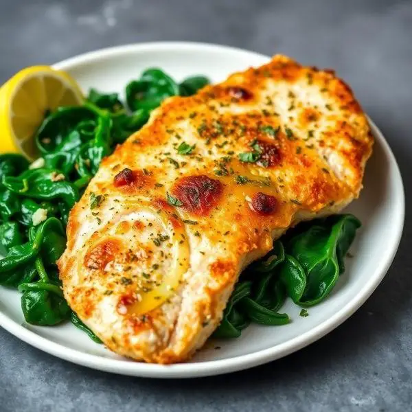 Herb-Crusted Turkey Cutlets with Lemon Butter Sauce