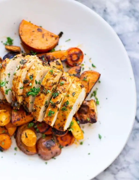 Herb-Roasted Chicken with Vegetables