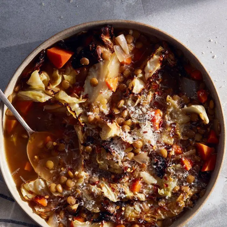Herbed Irish Cabbage and Lentil Soup
