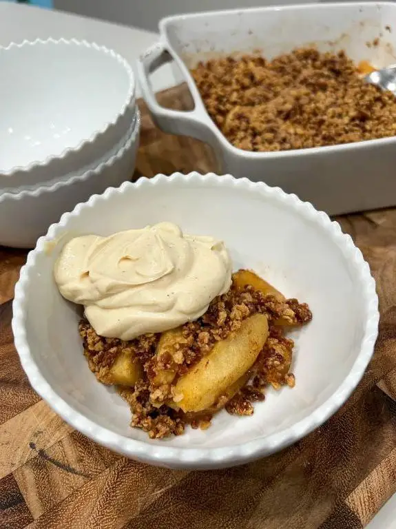 High Protein Apple Crumble