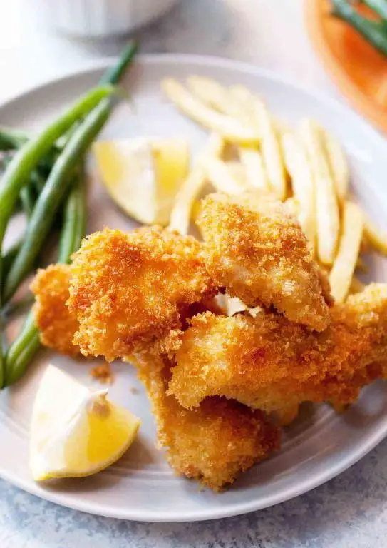 Homemade Fish Sticks with Panko Bread Crumbs