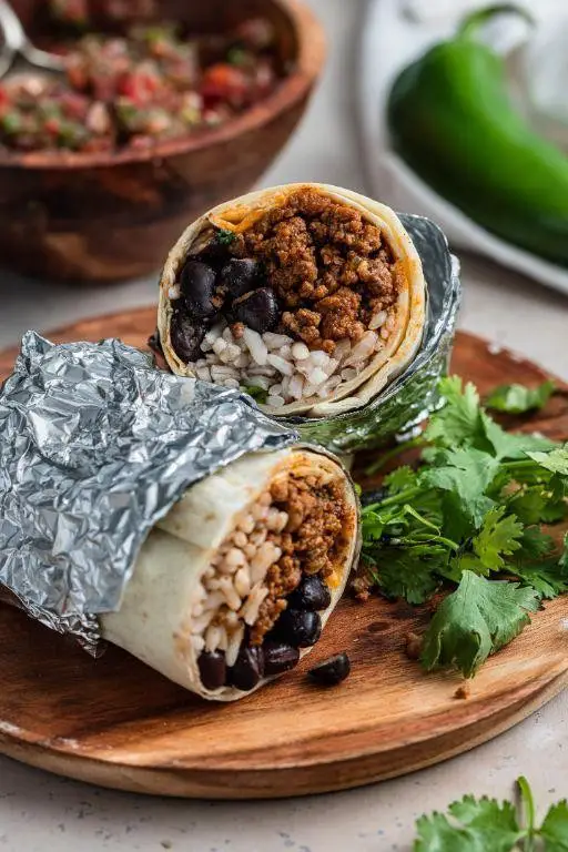 Homemade Mexican Ground Beef Burritos