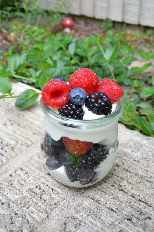 Honey Goat Cheese and Berry Parfait