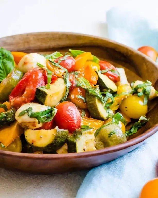 Honey Mustard Roasted Zucchini and Squash