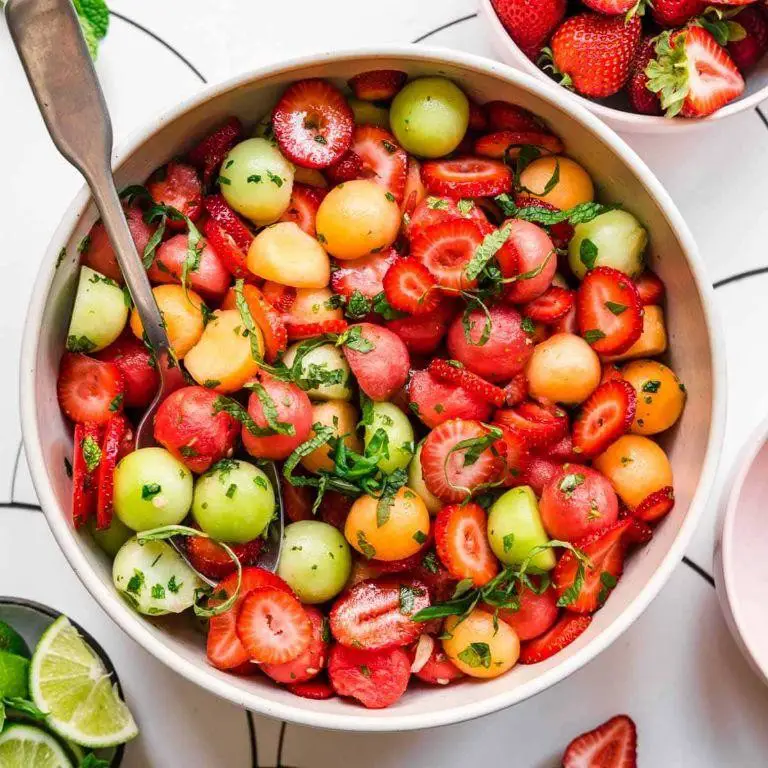 Honeydew and Cantaloupe Melon Ball Salad