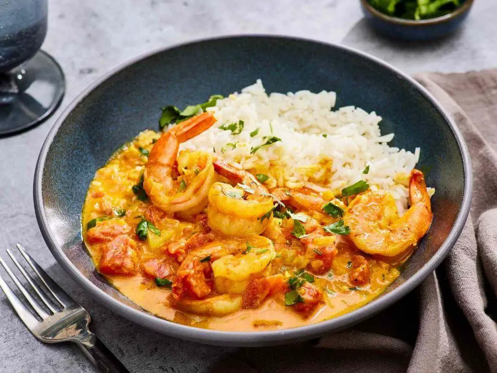Indian Style Curry Shrimp
