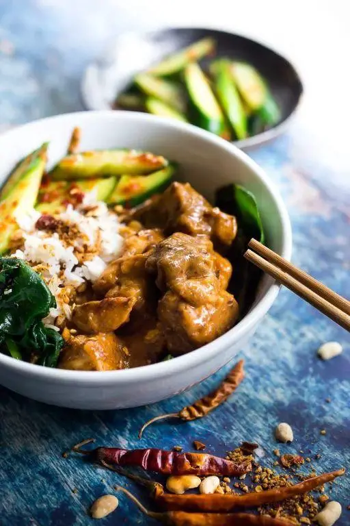 Instant Pot Thai Peanut Chicken
