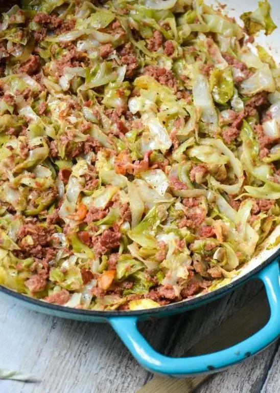 Irish Cabbage and Corned Beef Hash