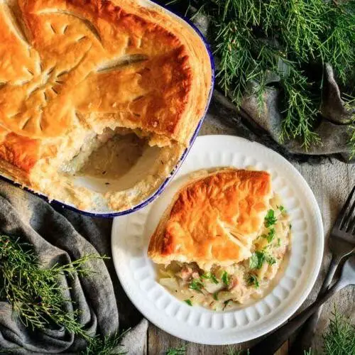 Irish Cabbage and Leek Pie