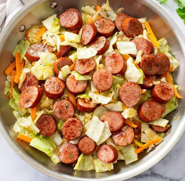 Irish Cabbage and Sausage Casserole