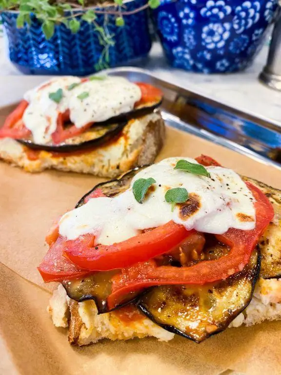 Italian Panini with Grilled Eggplant and Ricotta