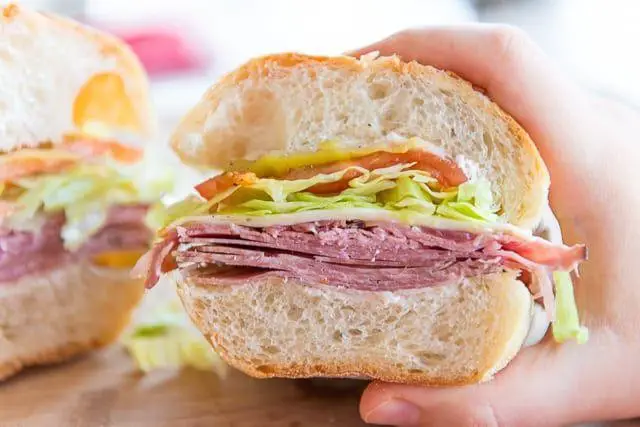 Italian Panini with Salami and Provolone