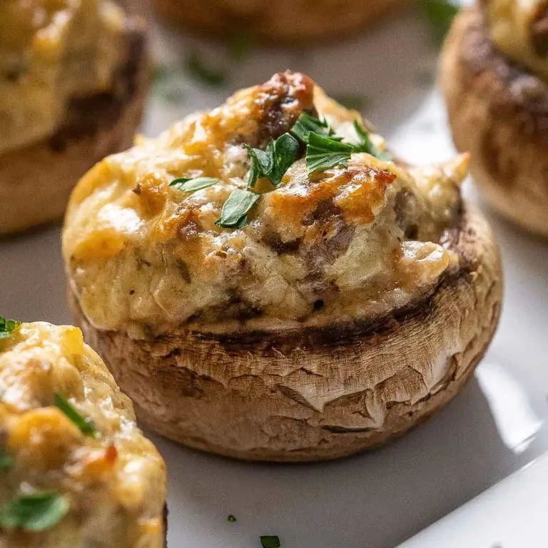 Italian Sausage Stuffed Mushrooms