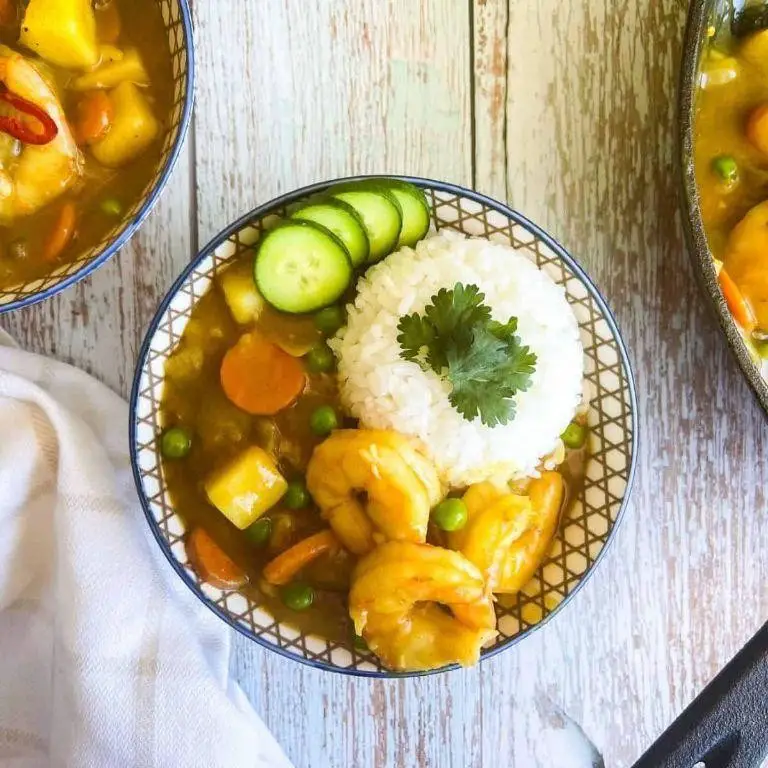 Japanese Curry Shrimp Rice