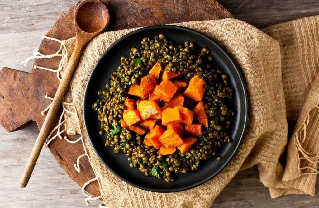 Kabocha Squash and Lentil Salad