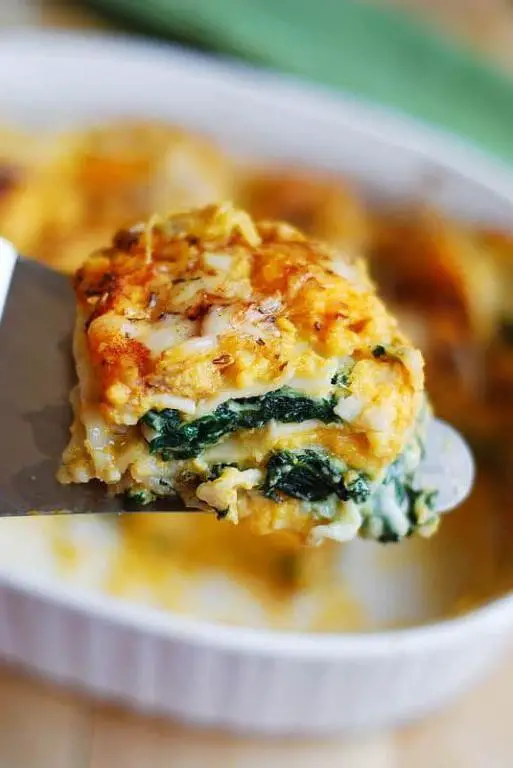 Kabocha Squash and Spinach Lasagna