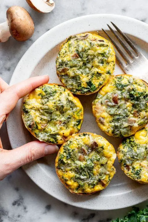 Kale and Parmesan Egg Bites