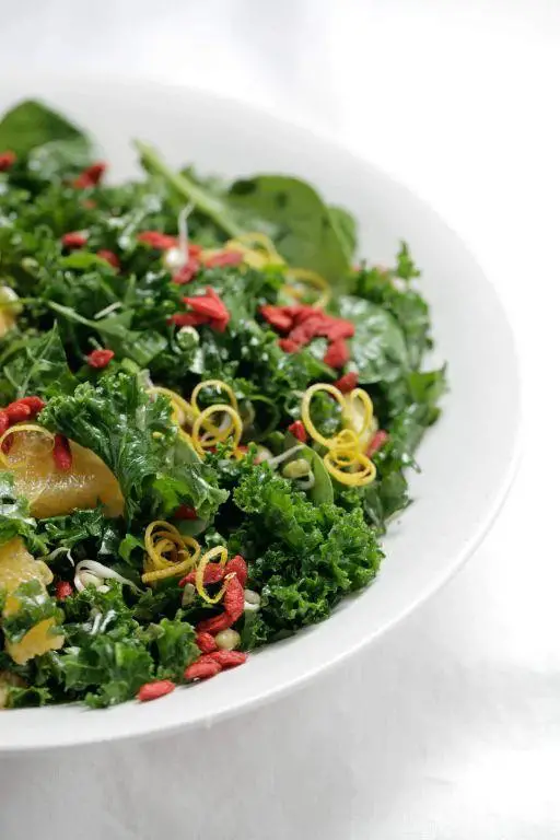 Kale and Spinach Detox Salad