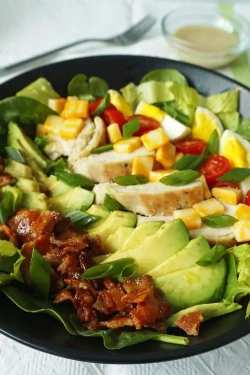 Keto Cobb Salad with Avocado and Blue Cheese