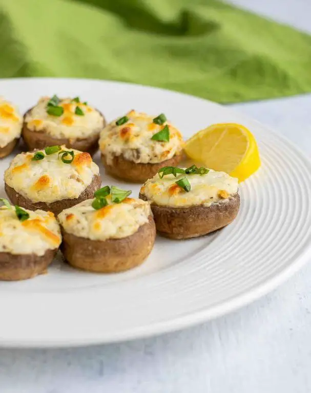 Keto Cream Cheese Stuffed Mushrooms