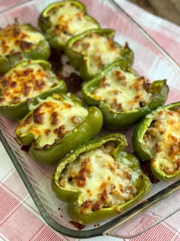 Keto Cream Cheese Stuffed Peppers