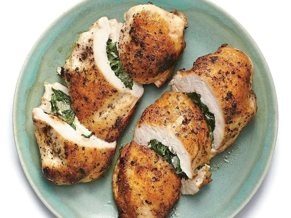 Keto Spinach and Feta Stuffed Chicken