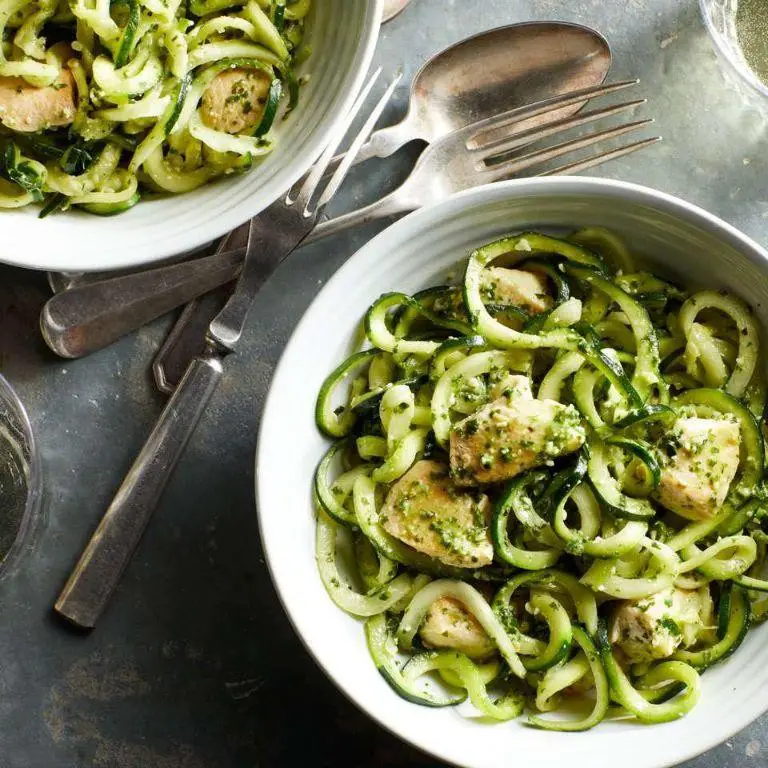 Keto Zucchini Noodles with Pesto