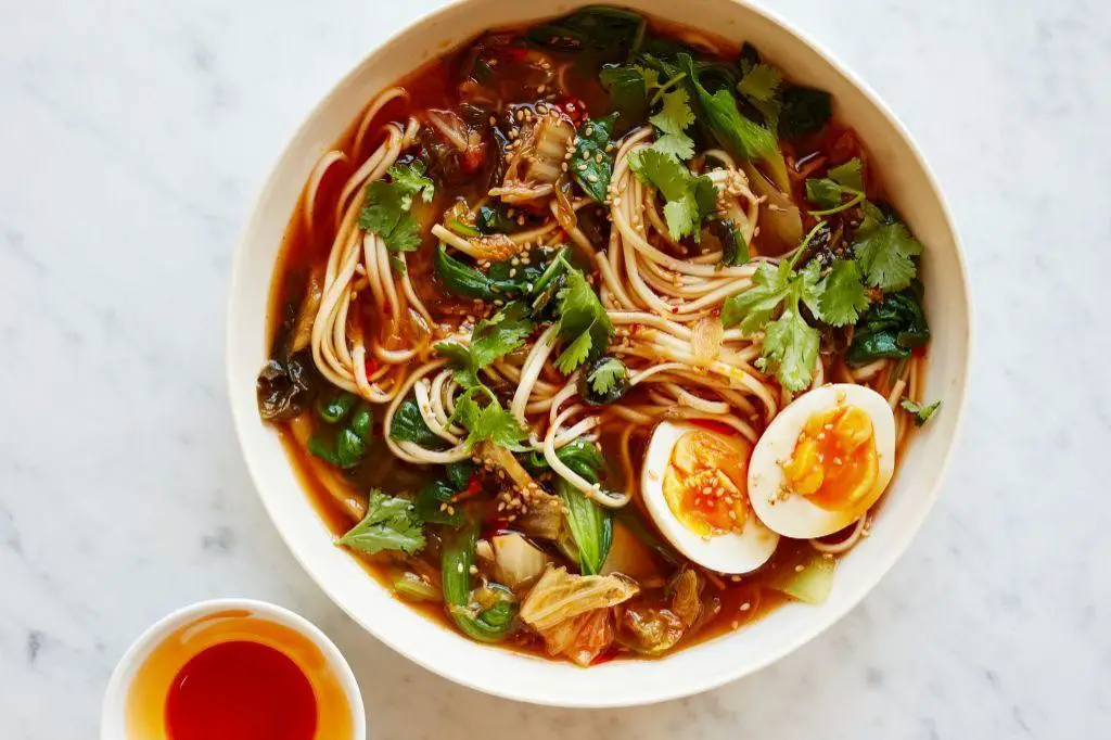 Korean Kimchi Noodle Soup