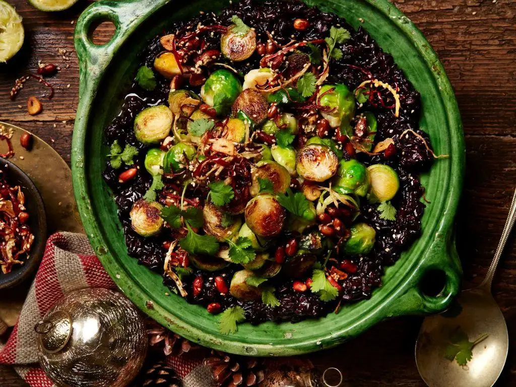 Laotian Sticky Rice Brussel Sprouts