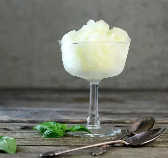 Lemon Basil Shaved Ice