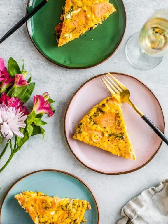 Lemon Thyme Salmon Quiche