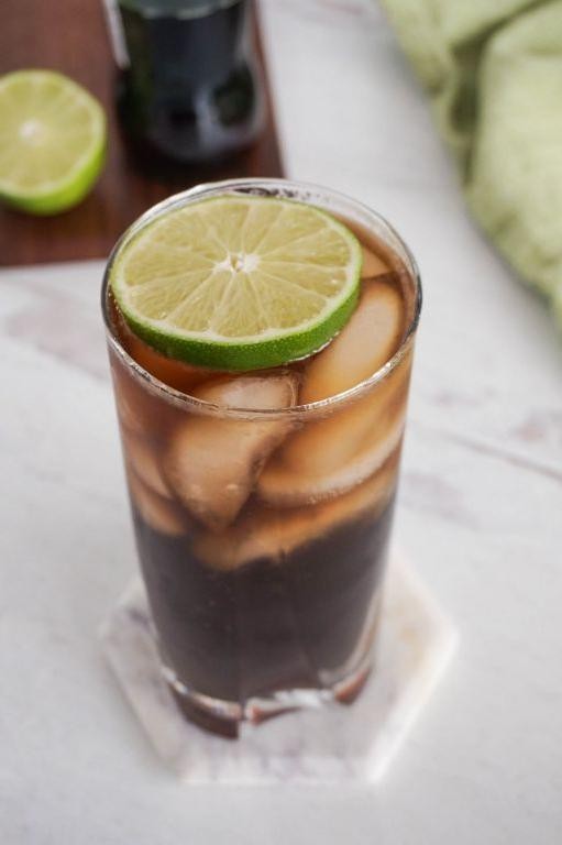 Lime Infused Rum and Coke