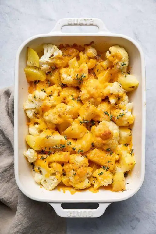 Lowfat Potato and Cauliflower Bake