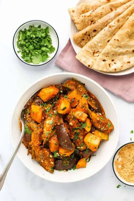 Lowfat Potato and Eggplant Curry