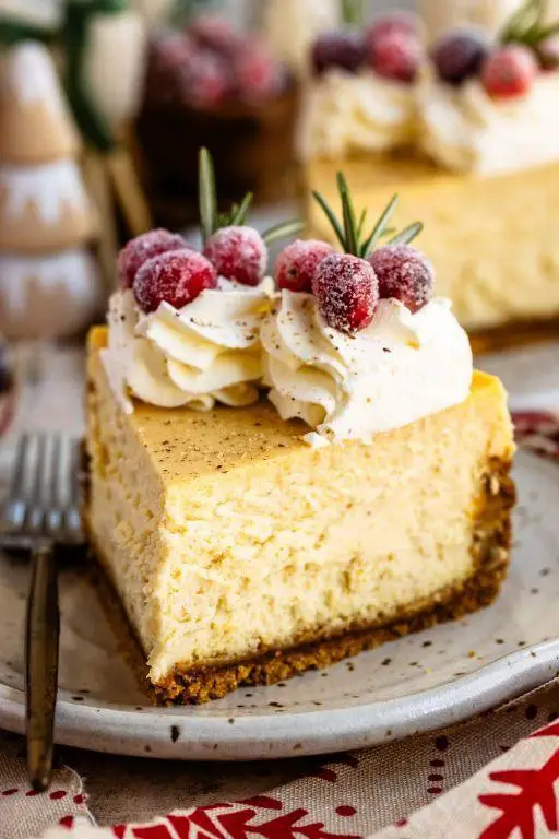 Magnolia Journal Holiday Eggnog Cheesecake
