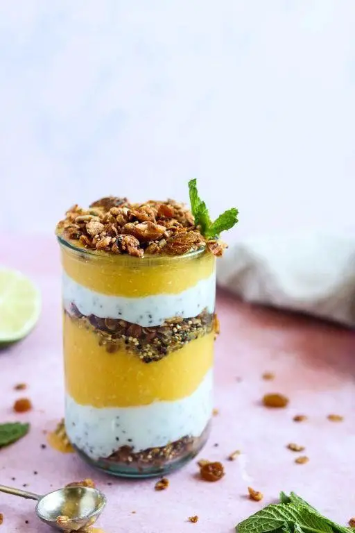 Mango Coconut Parfait Cups