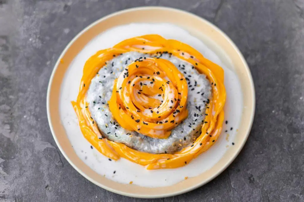 Mango Sticky Rice with Rose Water