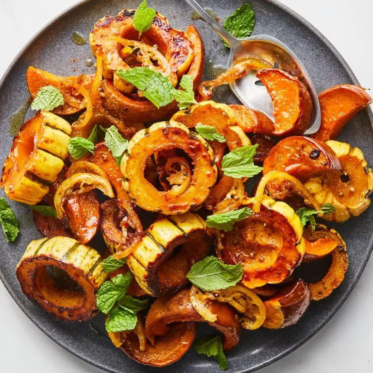 Maple Glazed Roasted Zucchini and Squash